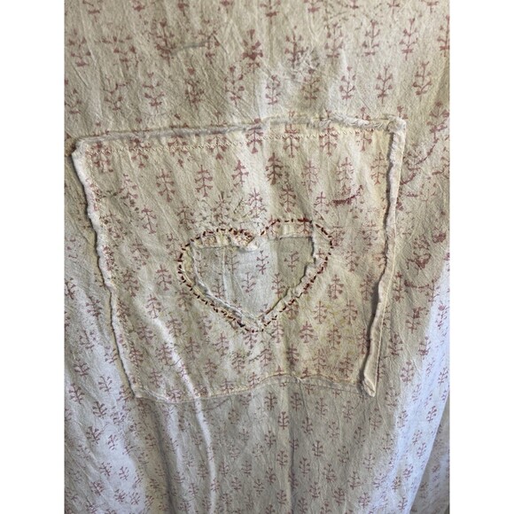 Evolve Artist Smock Magnolia Pearl Maxi Shirt Dress LOVE Heart Quilted  POCKETS! - Picture 11 of 16